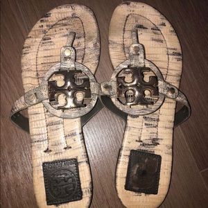 Tory Burch Miller metal-logo sandal